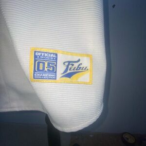 FUBU Men's Jersey with Blue and Yellow Patch